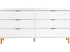 Cassettiera a 6 cassetti WALPOLE Bianco