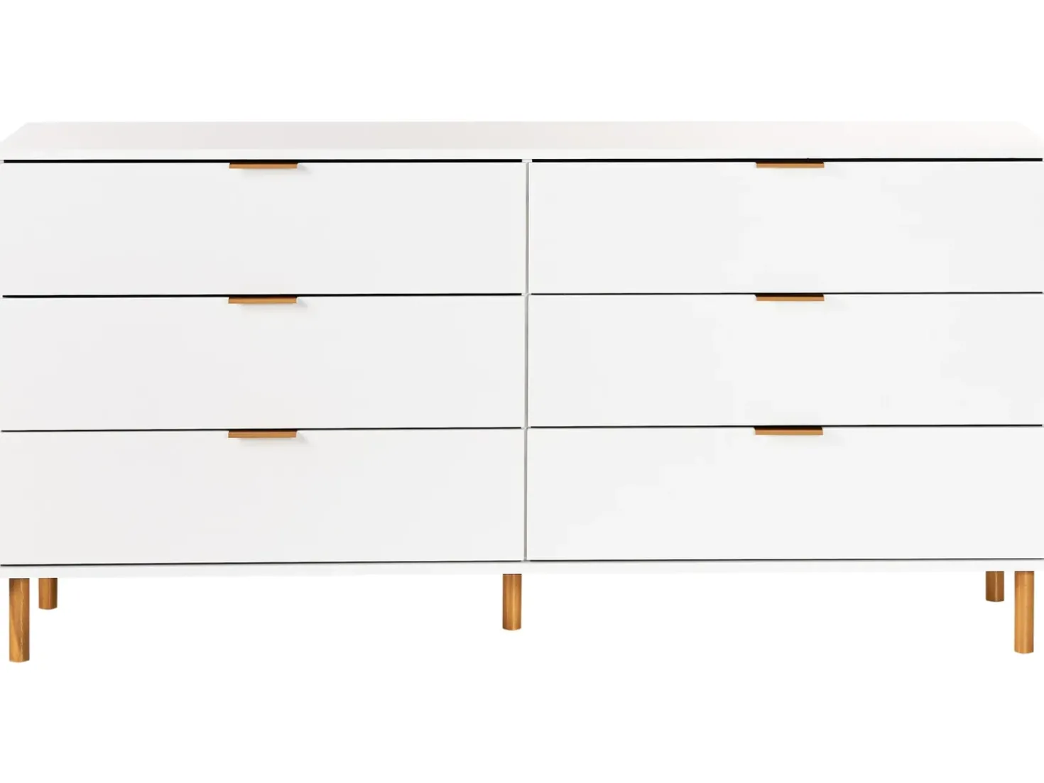 Cassettiera a 6 cassetti WALPOLE Bianco