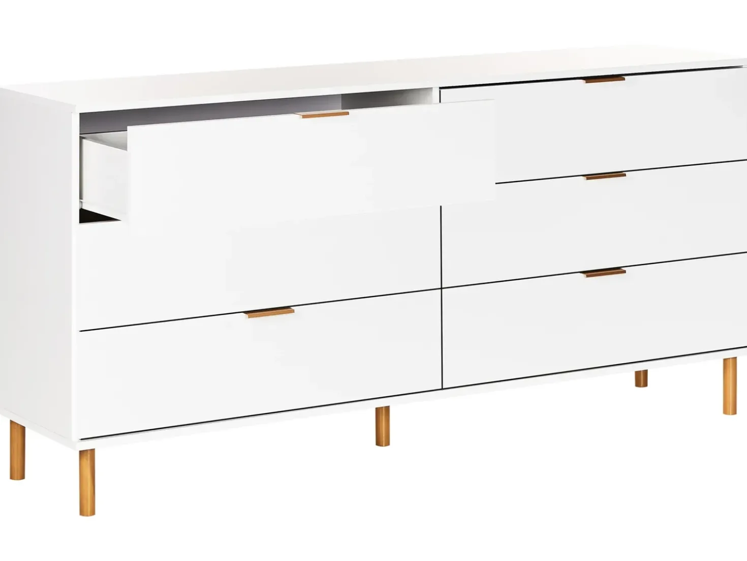 Cassettiera a 6 cassetti WALPOLE Bianco