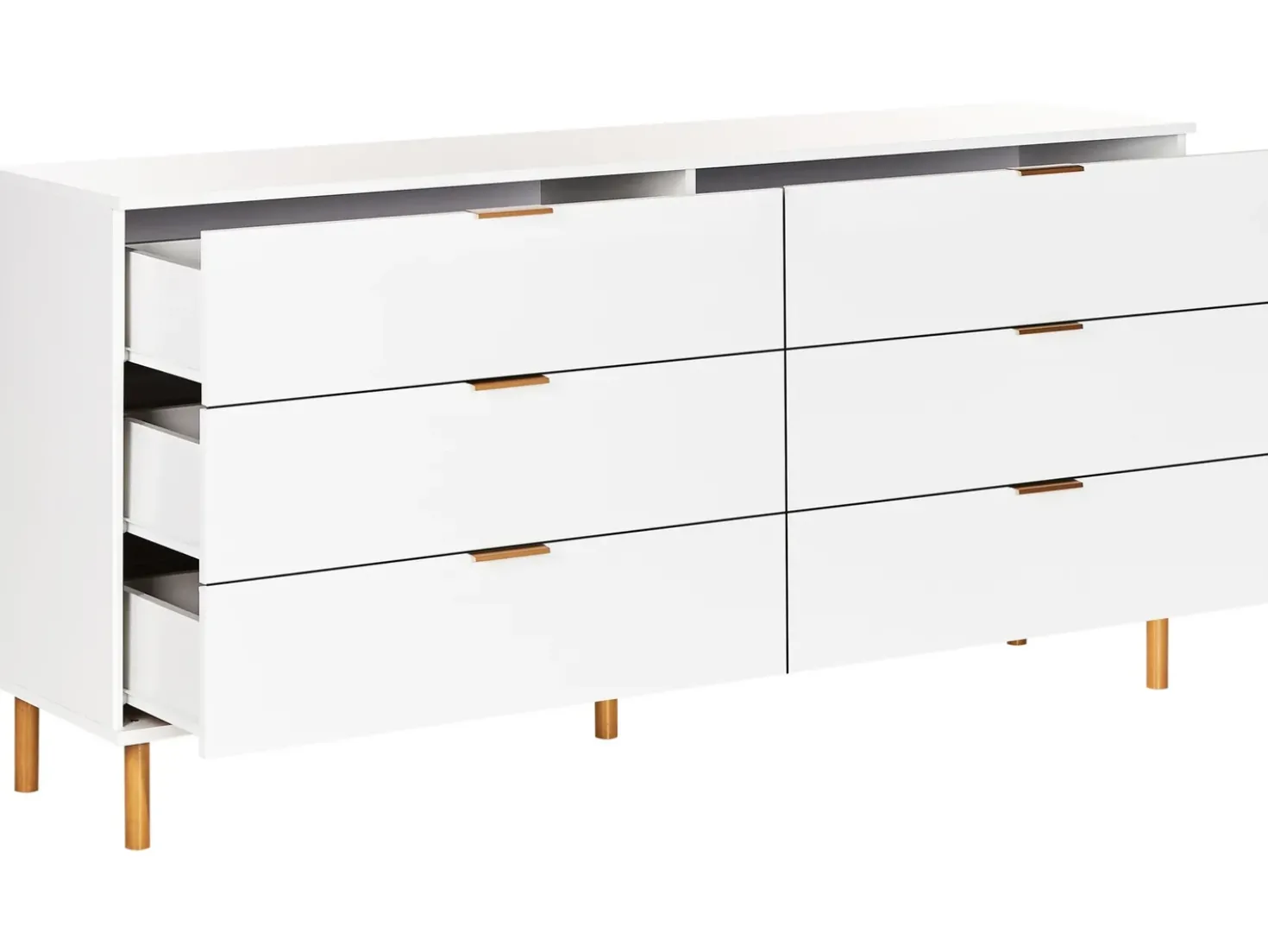 Cassettiera a 6 cassetti WALPOLE Bianco