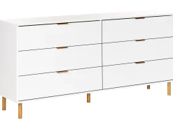 Cassettiera a 6 cassetti WALPOLE Bianco