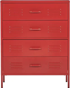 Cassettiera ENAGO Metallo Rosso