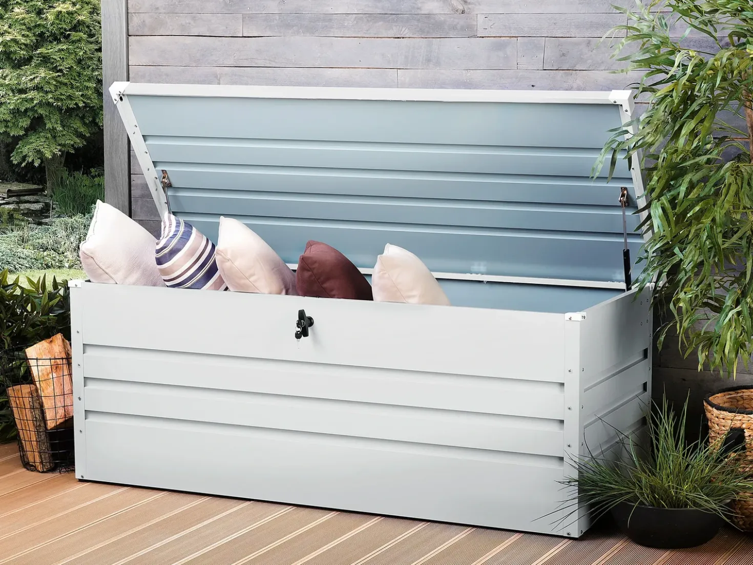 Cesta CEBROSA 165 cm 70 cm Grigio chiaro