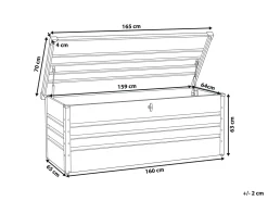 Cesta CEBROSA 165 cm 70 cm Grigio chiaro