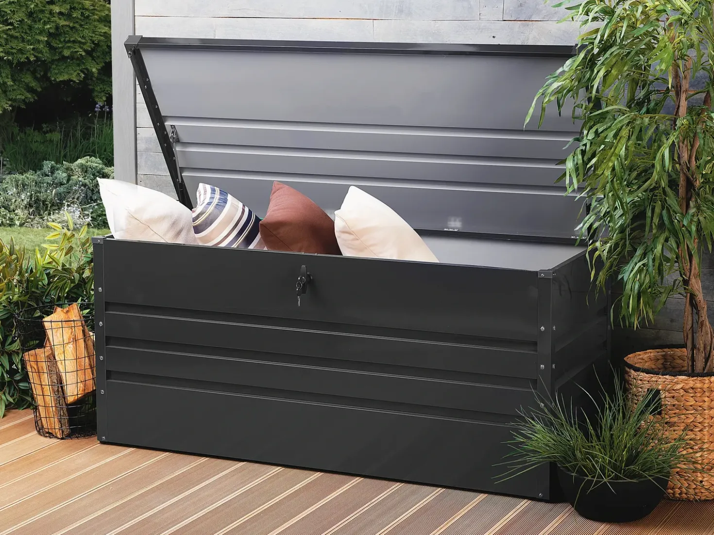 Cesta CEBROSA 132 cm 62 cm Grigio grafite