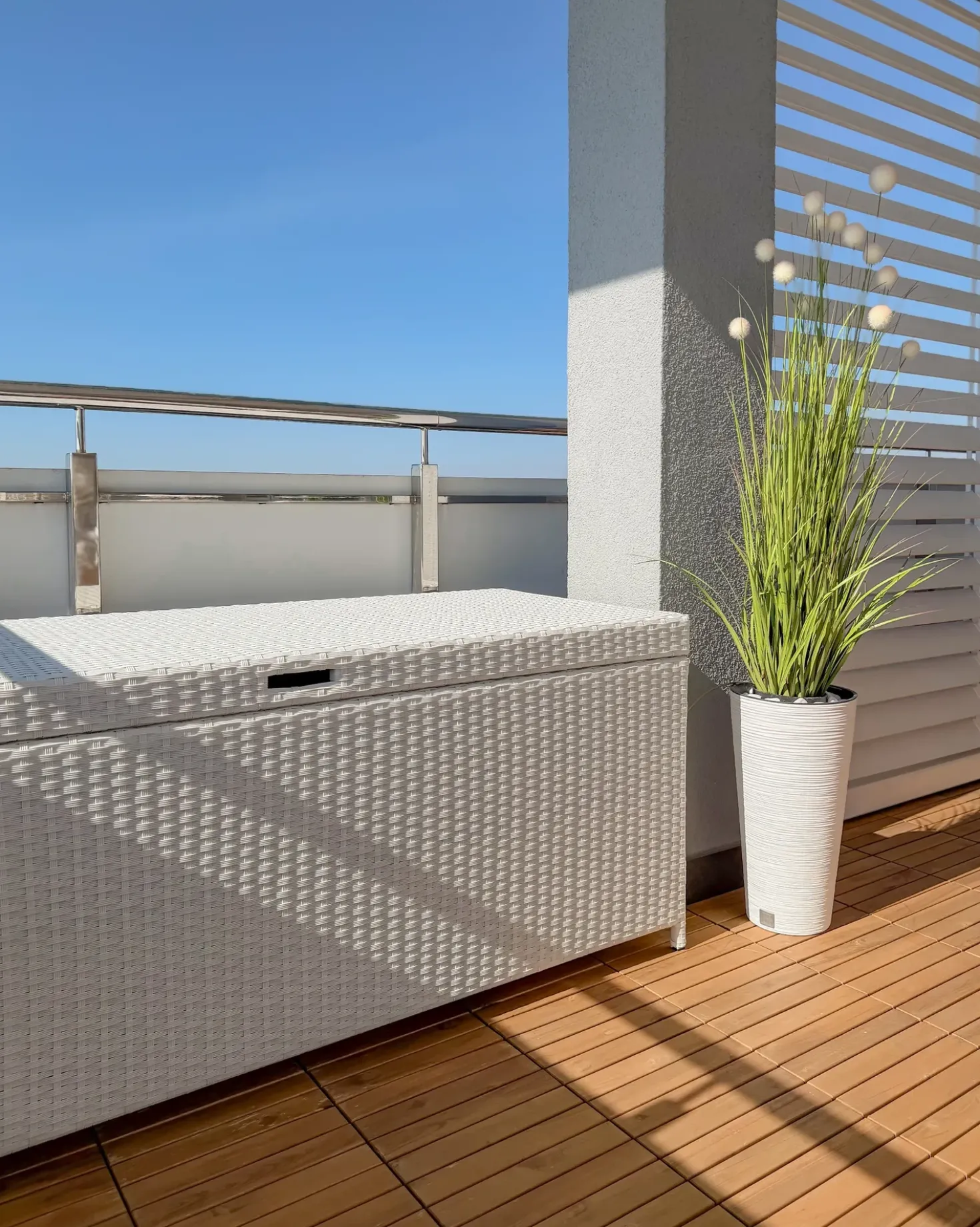 Cesta MODENA 158 cm 63 cm Bianco