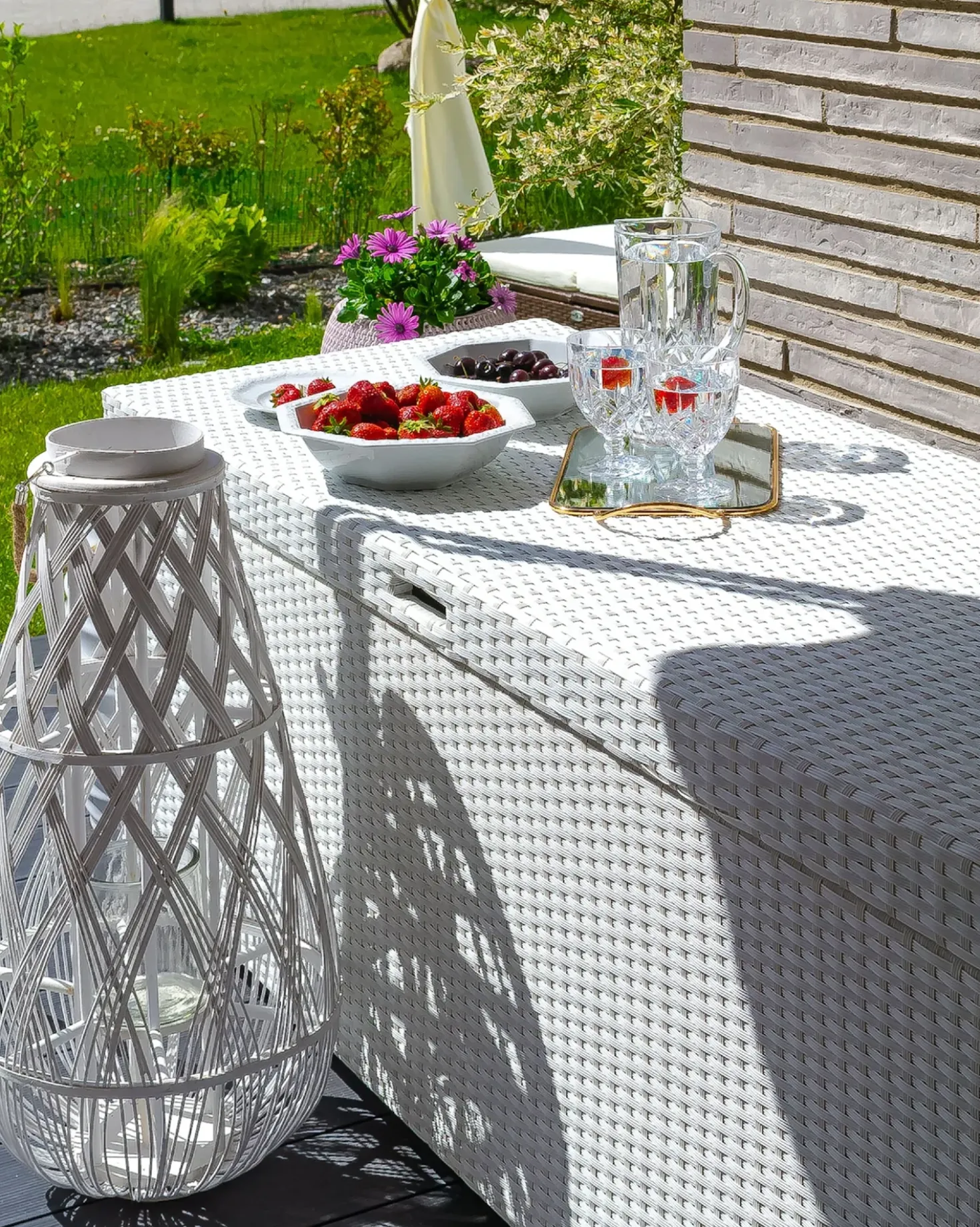 Cesta MODENA 158 cm 63 cm Bianco