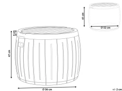 Cesta PRINOS 56 cm 56 cm Grigio