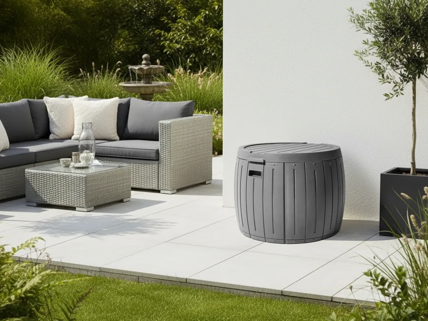 Cesta PRINOS 56 cm 56 cm Grigio