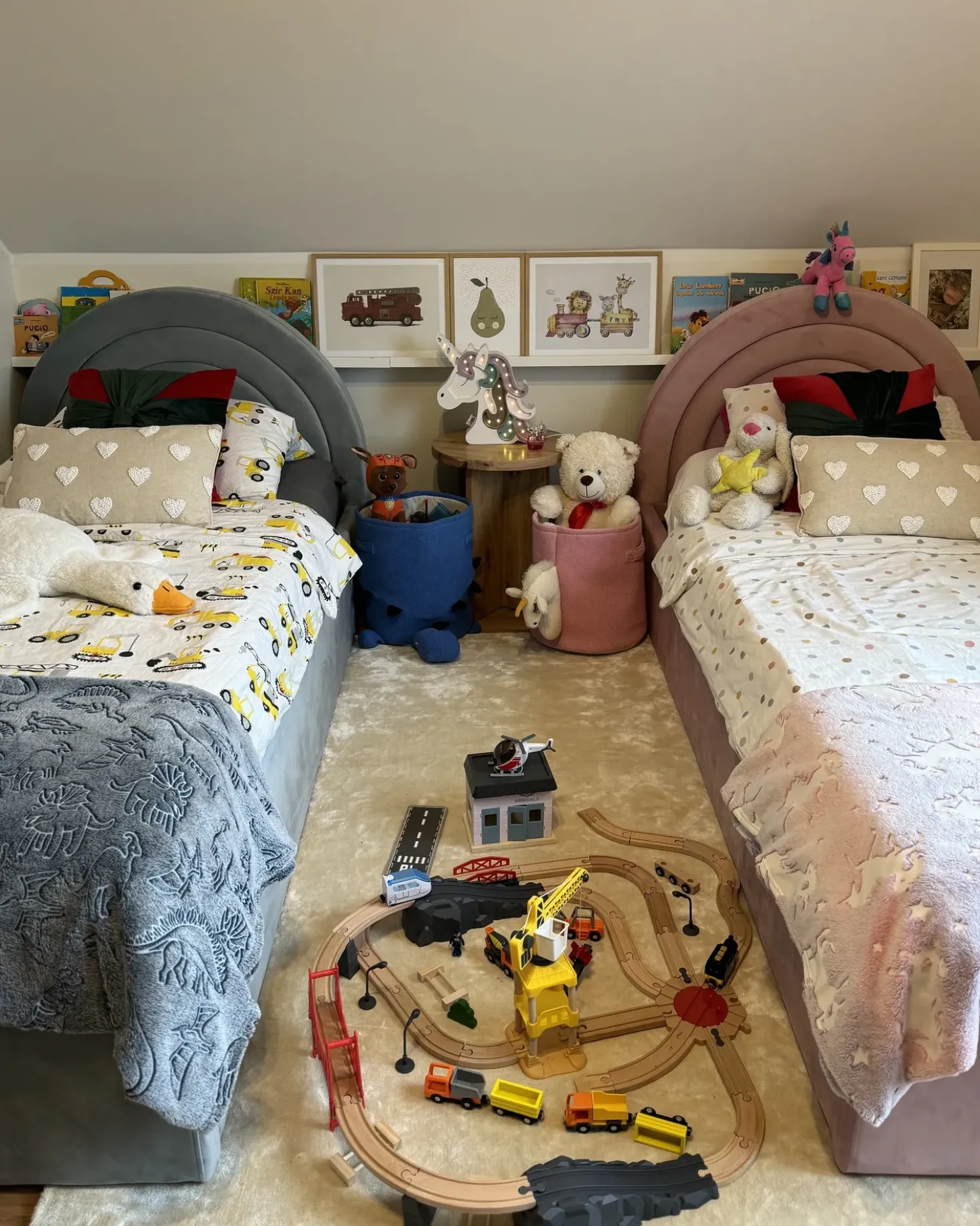 Cestino per bambini Dinosauro BAGNU Cotone Blu