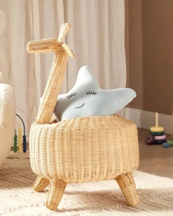 Cestino per bambini Giraffa HAINAN Rattan Naturale