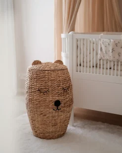 Cestino per bambini Orsacchiotto SAMBUR Vimini Naturale