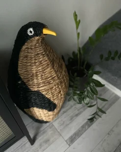 Cestino per bambini Pinguino HADZABE Vimini Naturale