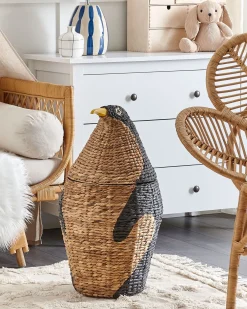Cestino per bambini Pinguino HADZABE Vimini Naturale
