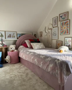 Cestino per bambini Unicorno NARROTI Cotone Rosa
