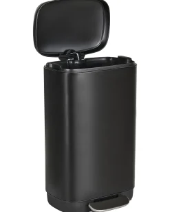 Cestino per i rifiuti 30 L ECOCOLLECT Metallo Nero