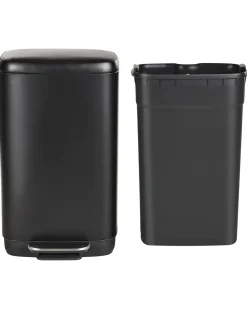 Cestino per i rifiuti 30 L ECOCOLLECT Metallo Nero