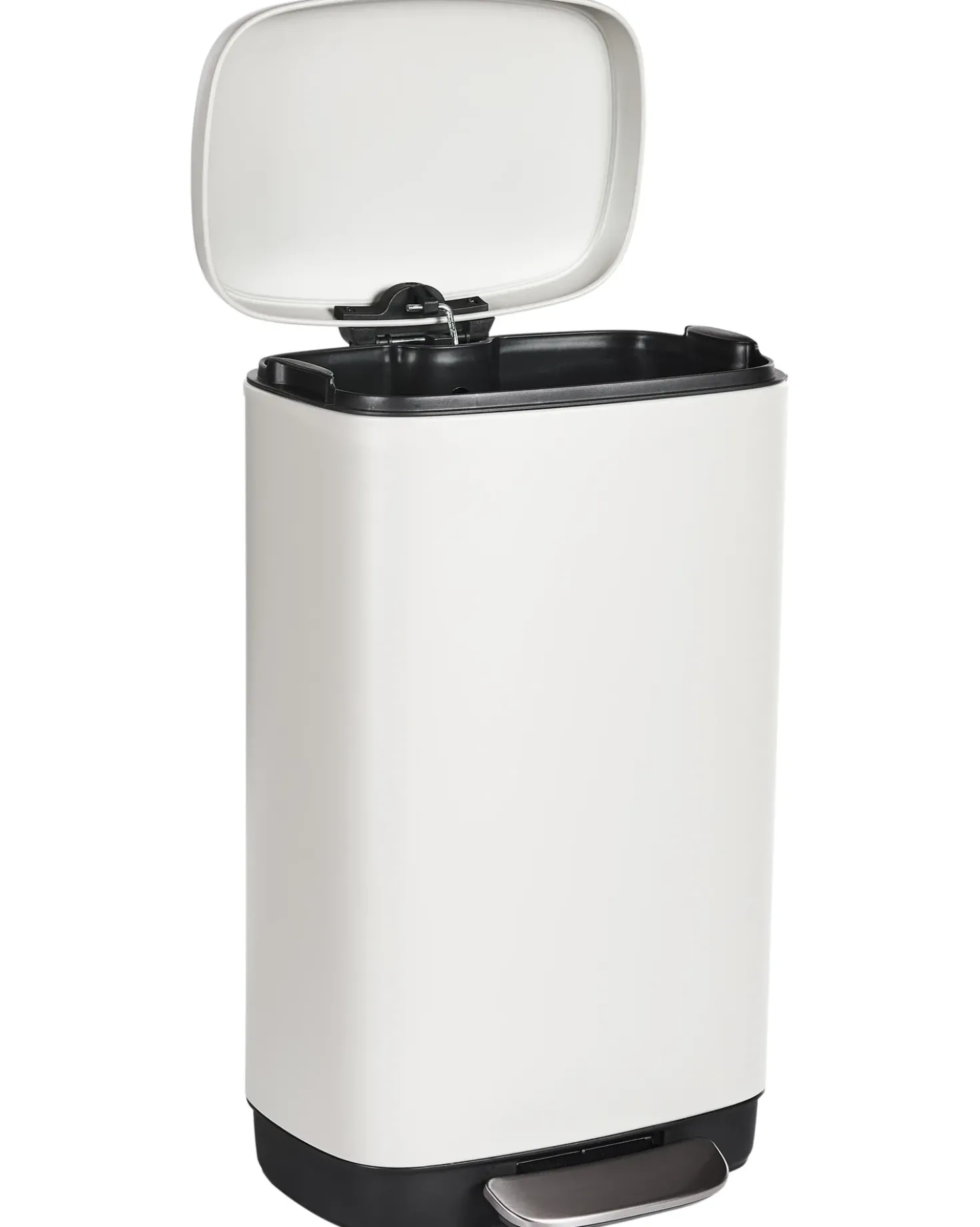 Cestino per i rifiuti 30 L ECOCOLLECT Metallo Bianco