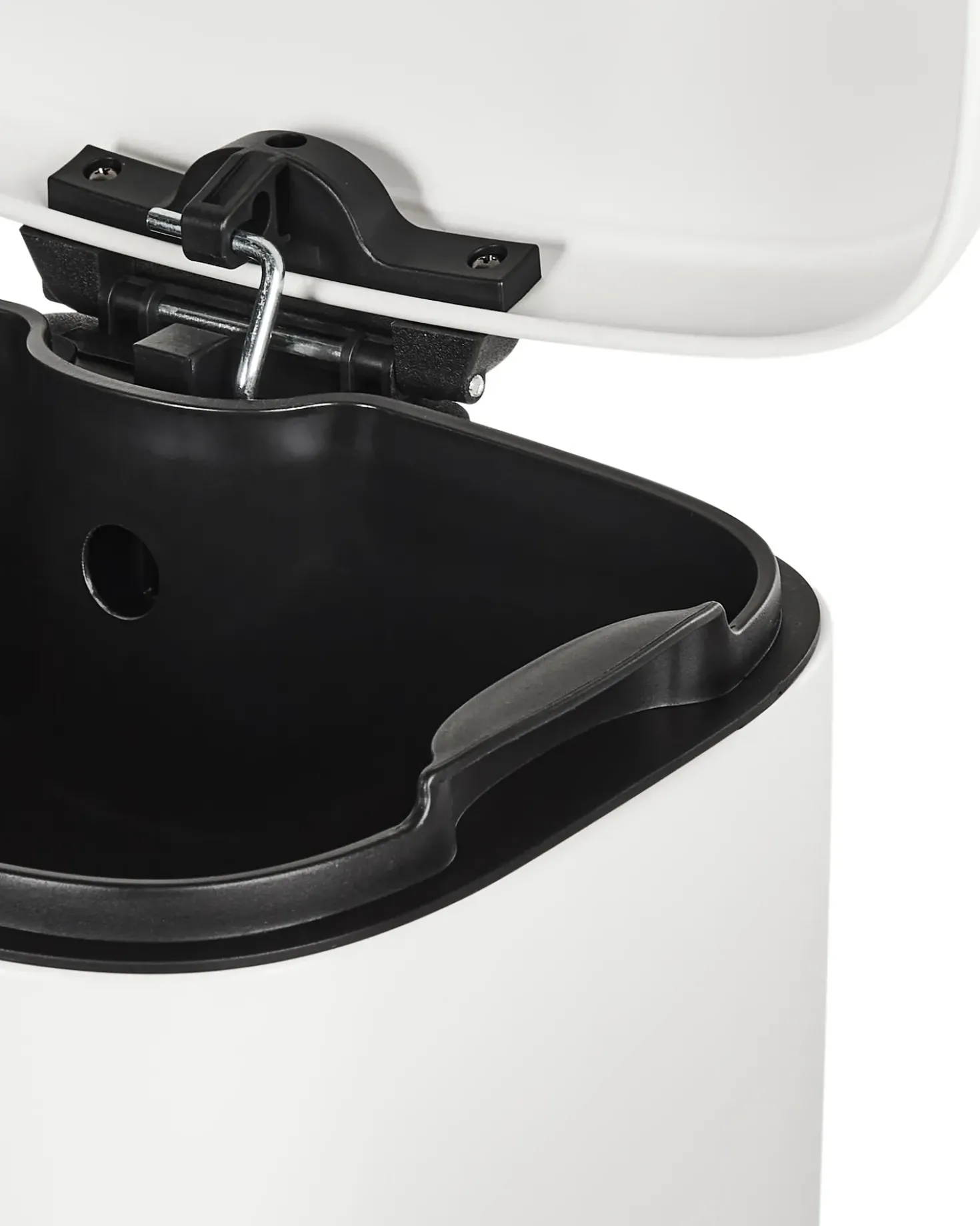Cestino per i rifiuti 30 L ECOCOLLECT Metallo Bianco