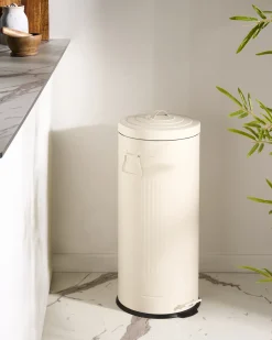 Cestino per i rifiuti 30 L ECOAURA Metallo Beige