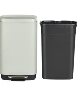 Cestino per i rifiuti 30 L ECOCOLLECT Metallo Verde chiaro