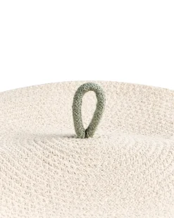 Cestino SILOPI Cotone Beige chiaro/Verde