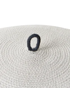 Cestino SILOPI Cotone Bianco/Grigio scuro