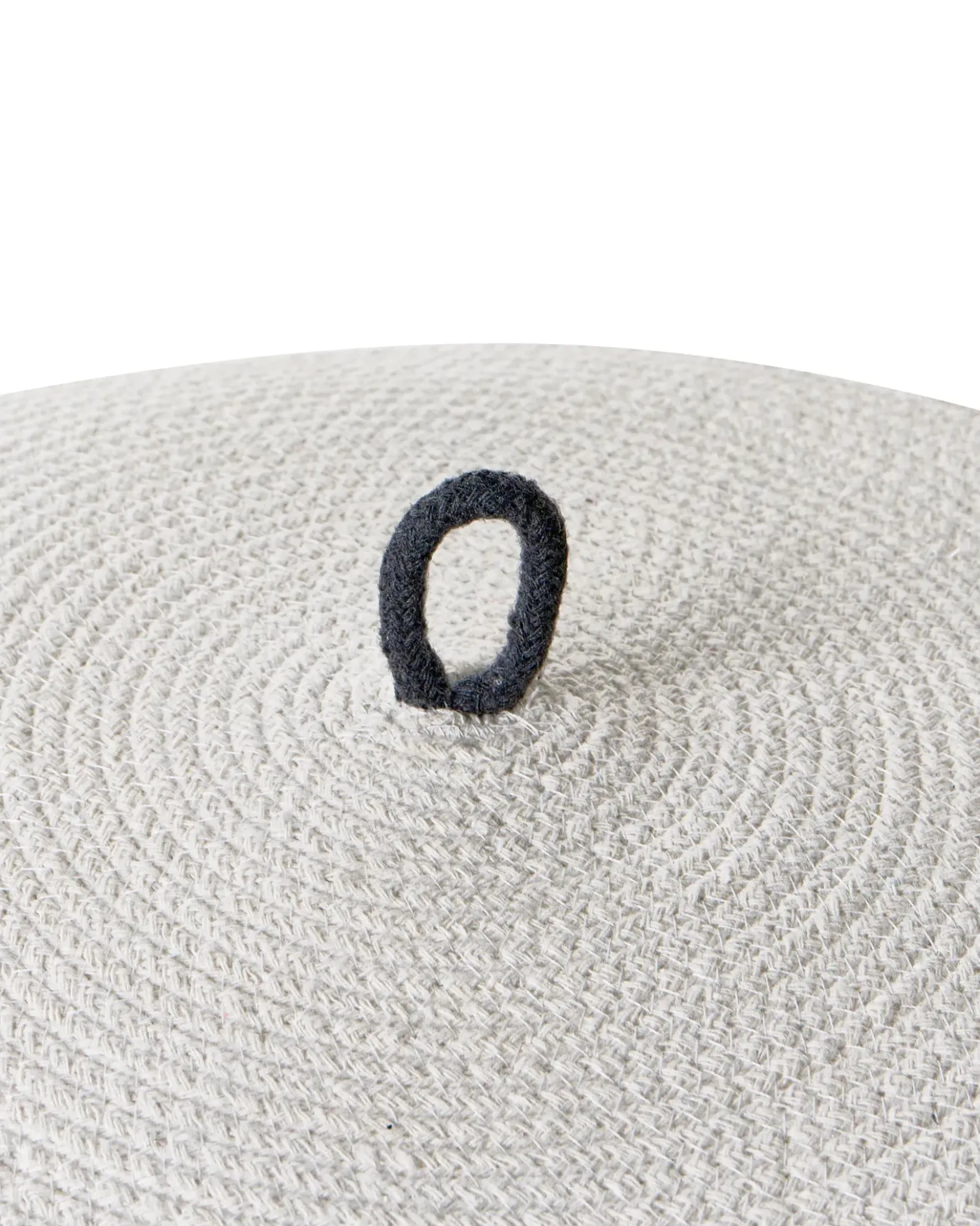 Cestino SILOPI Cotone Bianco/Grigio scuro
