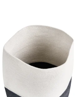 Cestino SILOPI Cotone Bianco/Grigio scuro