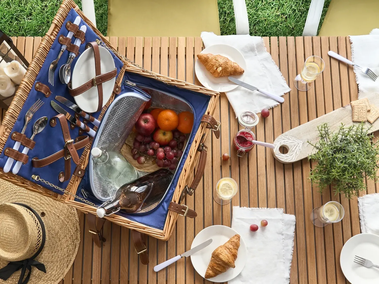 Cesto da Picnic CREPES Legno Marrone