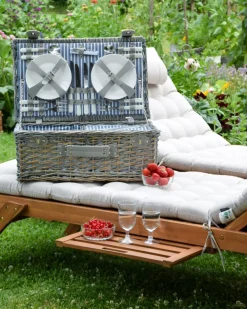 Cesto da Picnic FIGUE Vimini Grigio