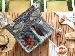 Cesto da Picnic FIGUE Vimini Grigio