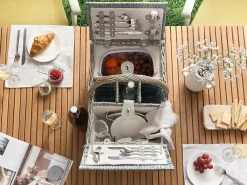 Cesto da Picnic GROSEILLE Vimini Grigio