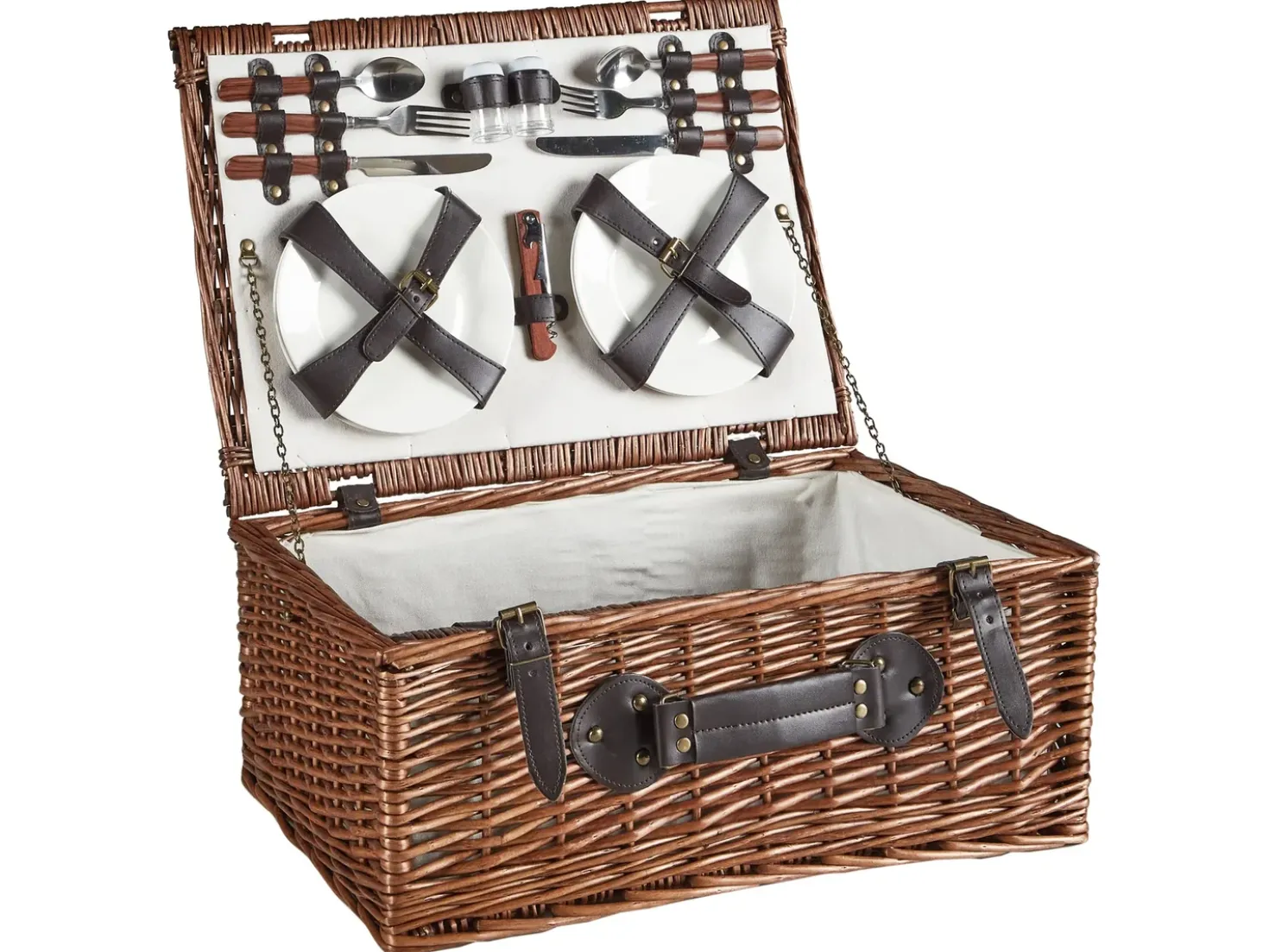 Cesto da Picnic PRUNEAU Vimini Marrone