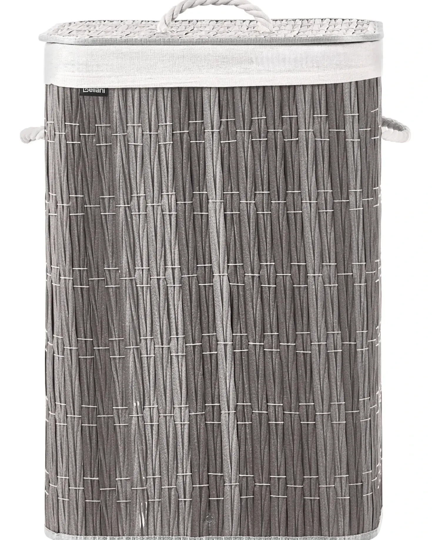 Cesto per la biancheria Con coperchio TRANCURA Tessuto Grigio 72 L