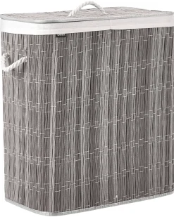 Cesto per la biancheria Con coperchio ARRAIAS Tessuto Grigio 100 L