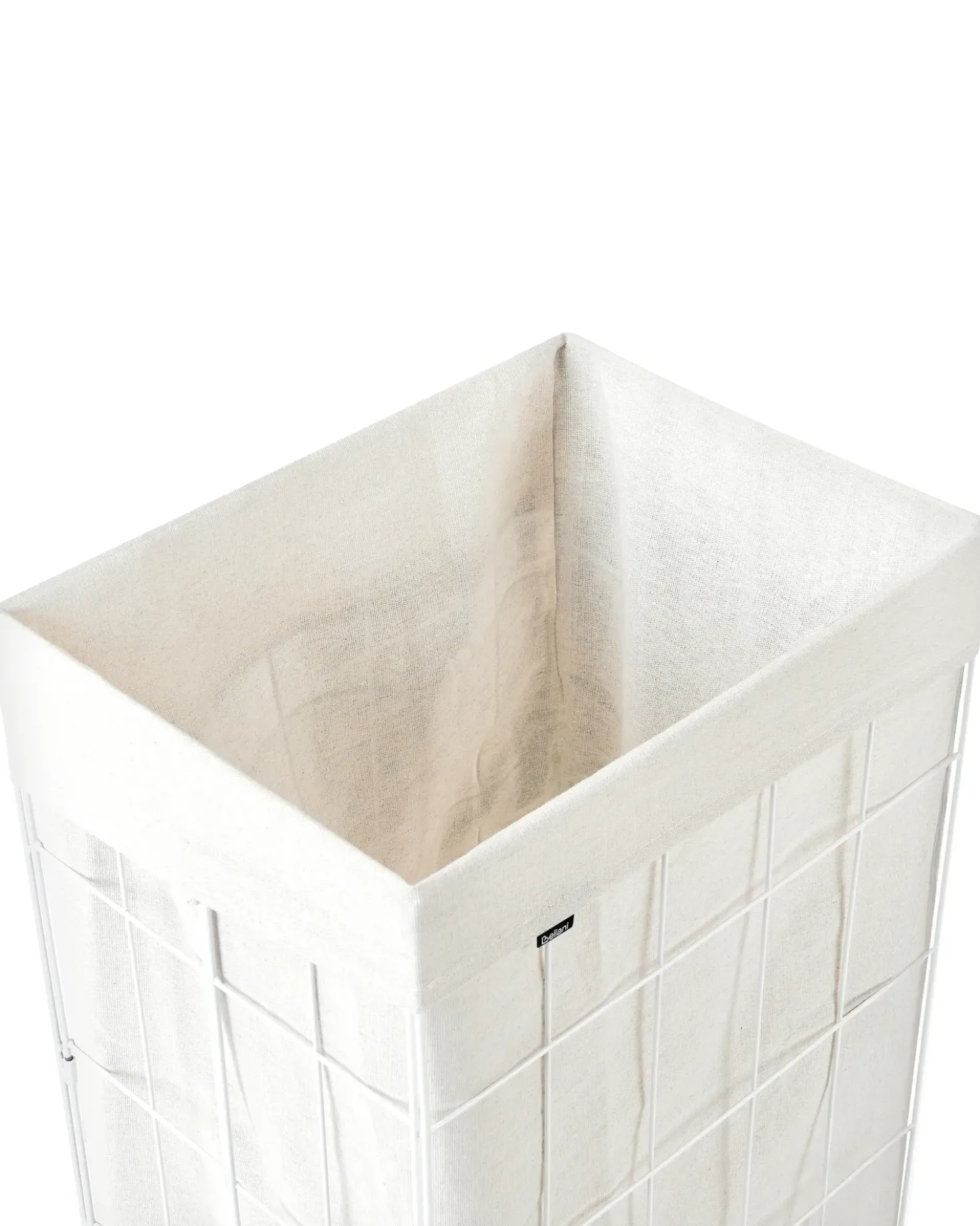 Cesto per la biancheria Con coperchio APOTERI Metallo Bianco 72 L