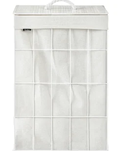 Cesto per la biancheria Con coperchio APOTERI Metallo Bianco 72 L