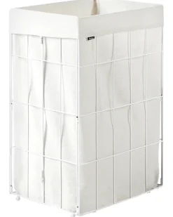 Cesto per la biancheria Con coperchio APOTERI Metallo Bianco 72 L
