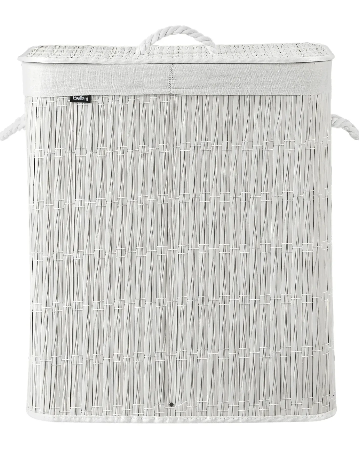 Cesto per la biancheria Con coperchio ARRAIAS Tessuto Bianco 100 L