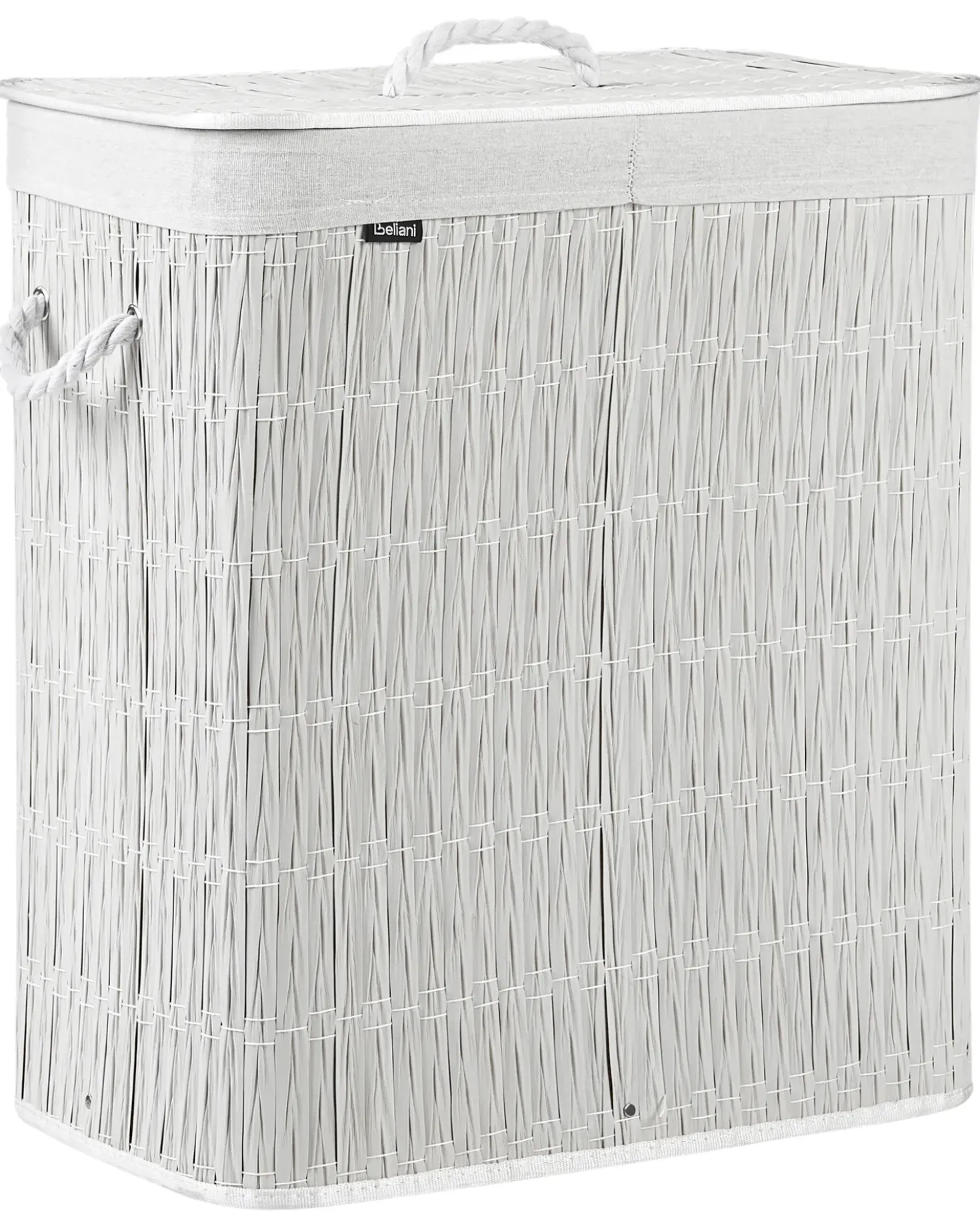 Cesto per la biancheria Con coperchio ARRAIAS Tessuto Bianco 100 L