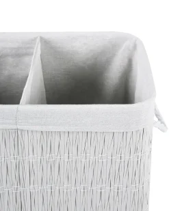 Cesto per la biancheria Con coperchio ARRAIAS Tessuto Bianco 100 L