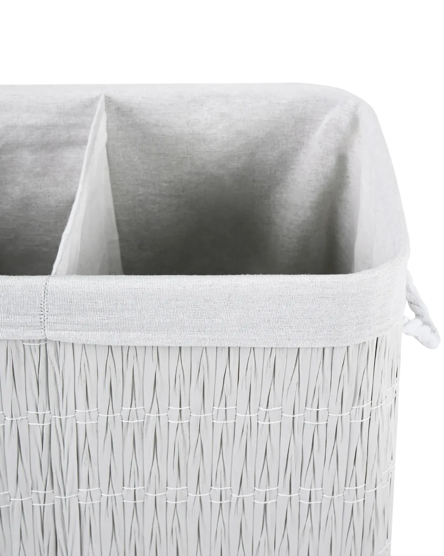Cesto per la biancheria Con coperchio ARRAIAS Tessuto Bianco 100 L