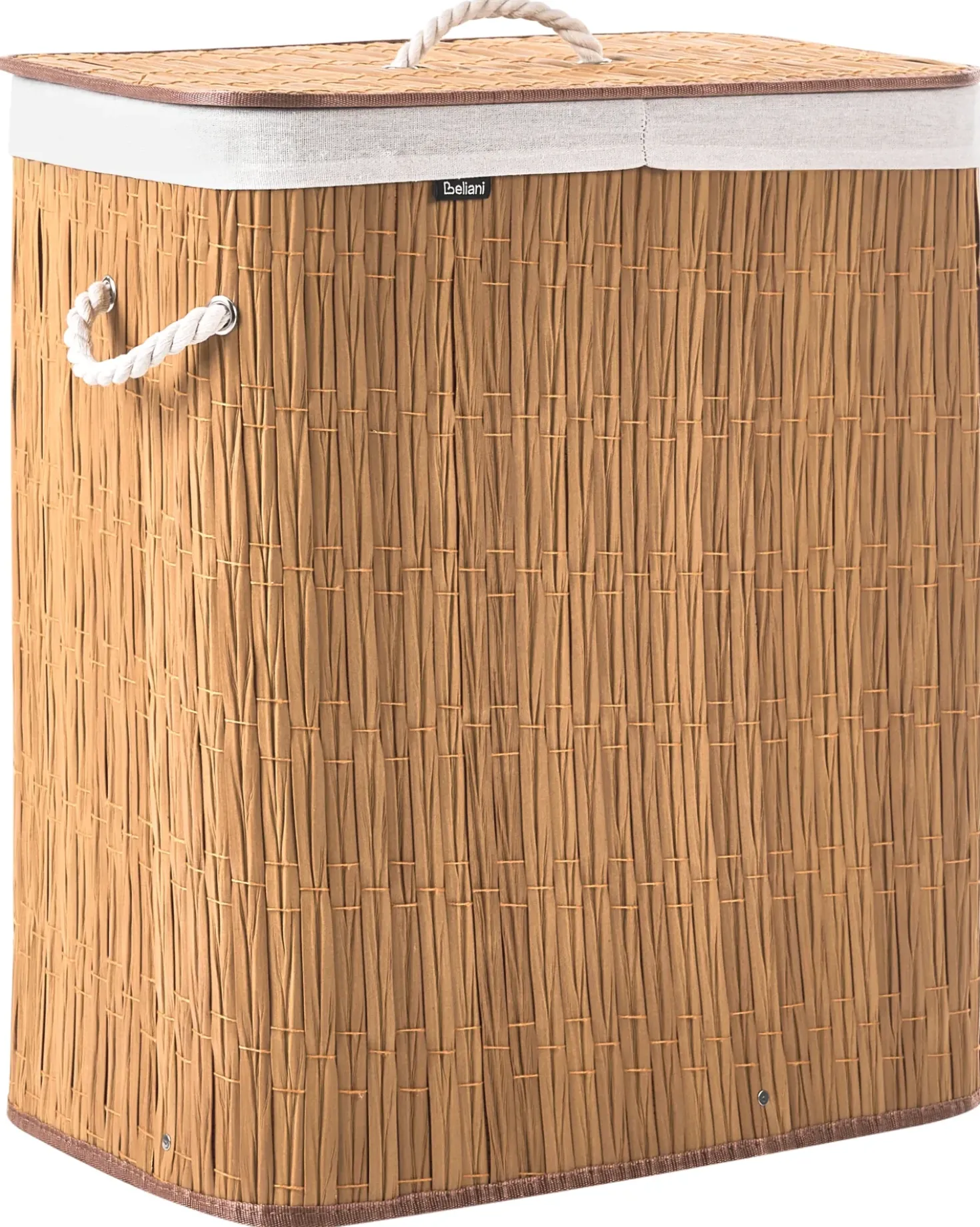Cesto per la biancheria Con coperchio ARRAIAS Tessuto Marrone 100 L
