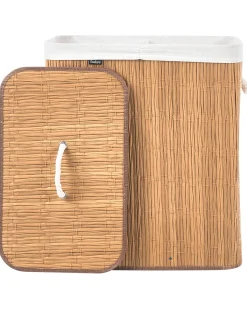 Cesto per la biancheria Con coperchio ARRAIAS Tessuto Marrone 100 L