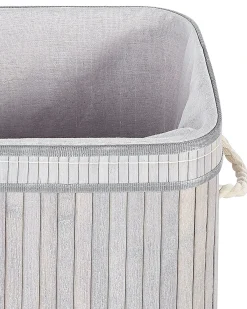 Cesto per la biancheria KALUTARA Bambù Grigio