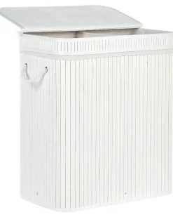 Cesto per la biancheria KALTHOTA Bambù Bianco 100 L