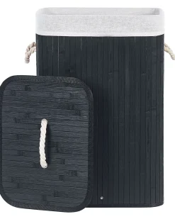Cesto per la biancheria KOMARI Bambù Nero 72 L