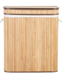 Cesto per la biancheria KALTHOTA Bambù Marrone chiaro 100 L