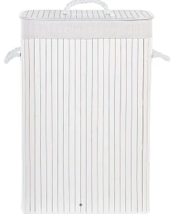Cesto per la biancheria KOMARI Bambù Bianco 72 L